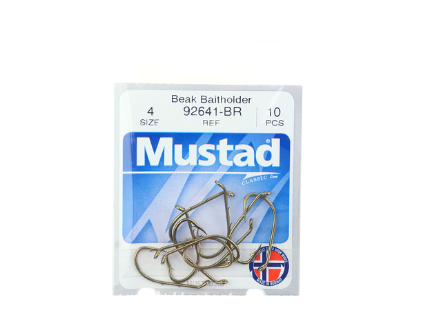 Mustad krok - 10 pk 92641-BR - 4 - 24mm