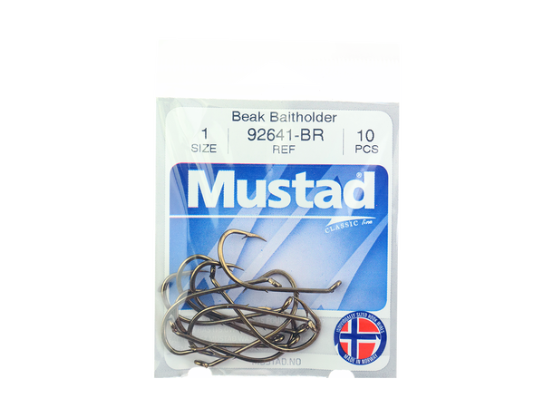 Mustad krok - 10 pk 92641-BR - 1 - 30mm