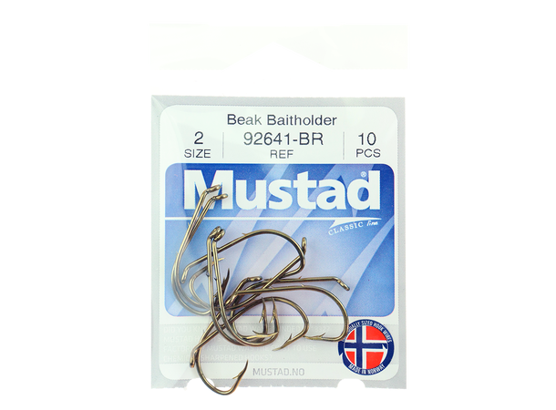 Mustad krok - 10 pk 92641-BR - 2- 28mm
