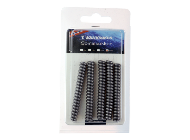 Sølvkroken Spiralsøkke - 5pk 20 gr