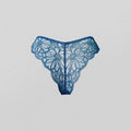 Blue lace brazilian panties