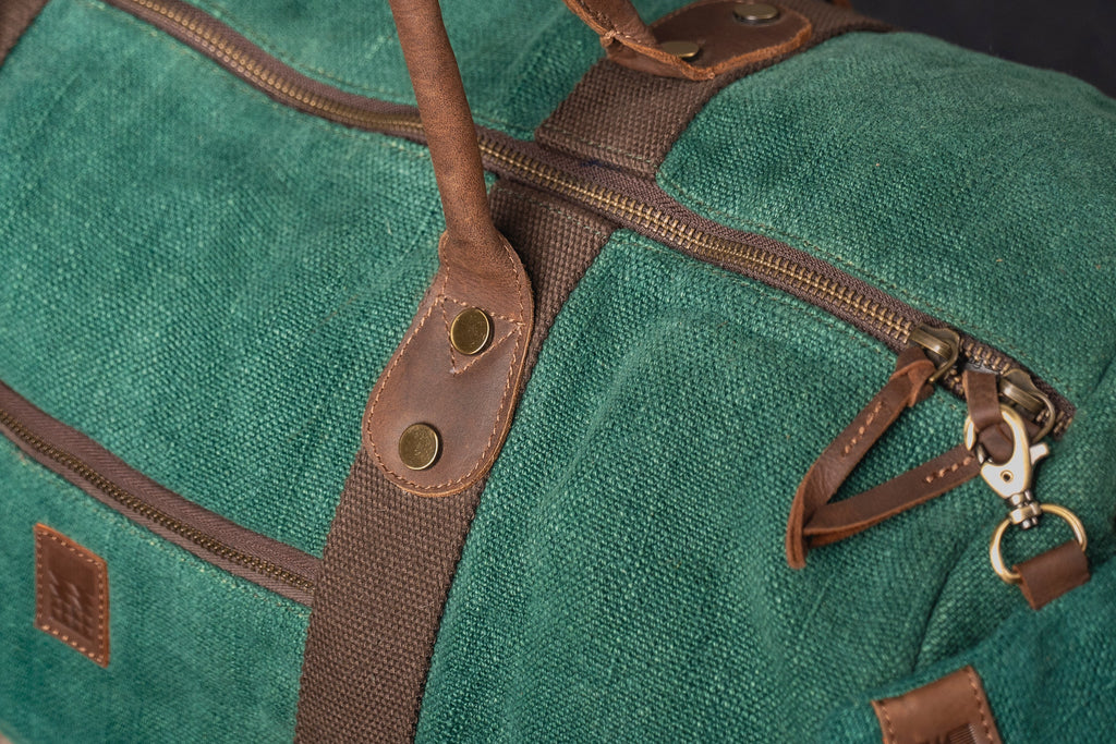 The Original Duffel Bag | Handcrafted Burlap Travel Bag