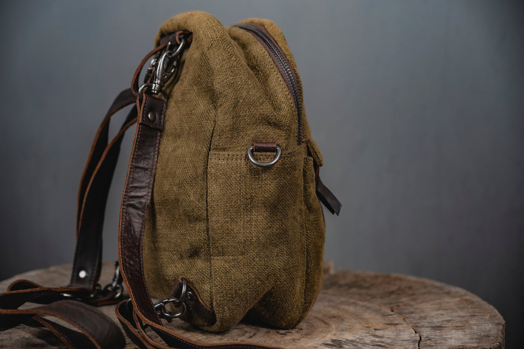 The Lil Sister Backpack | Sustainable 2-in-1 Jute Bag