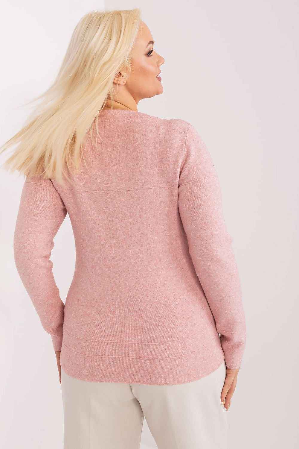 Rundhalsen Jumper plus size