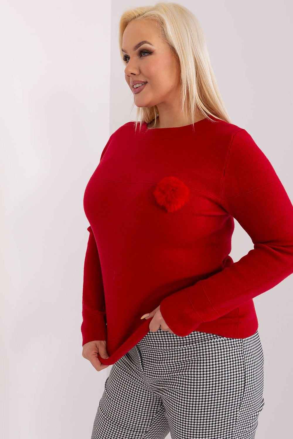 Rundhalsen Jumper plus size