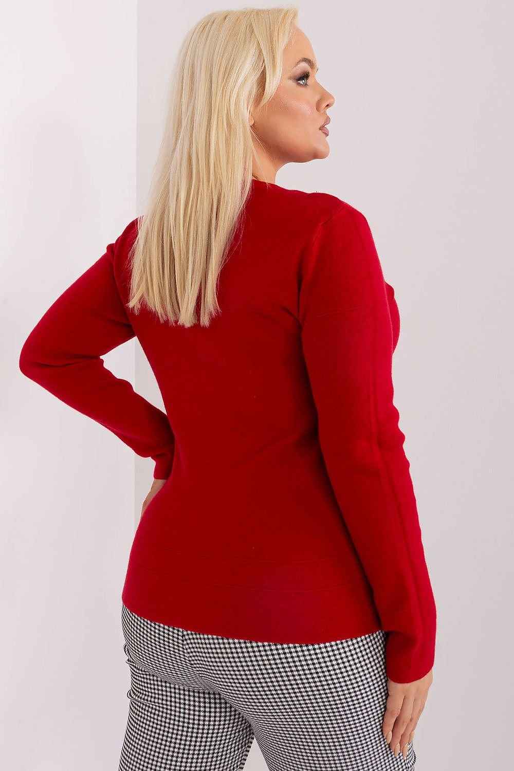 Rundhalsen Jumper plus size