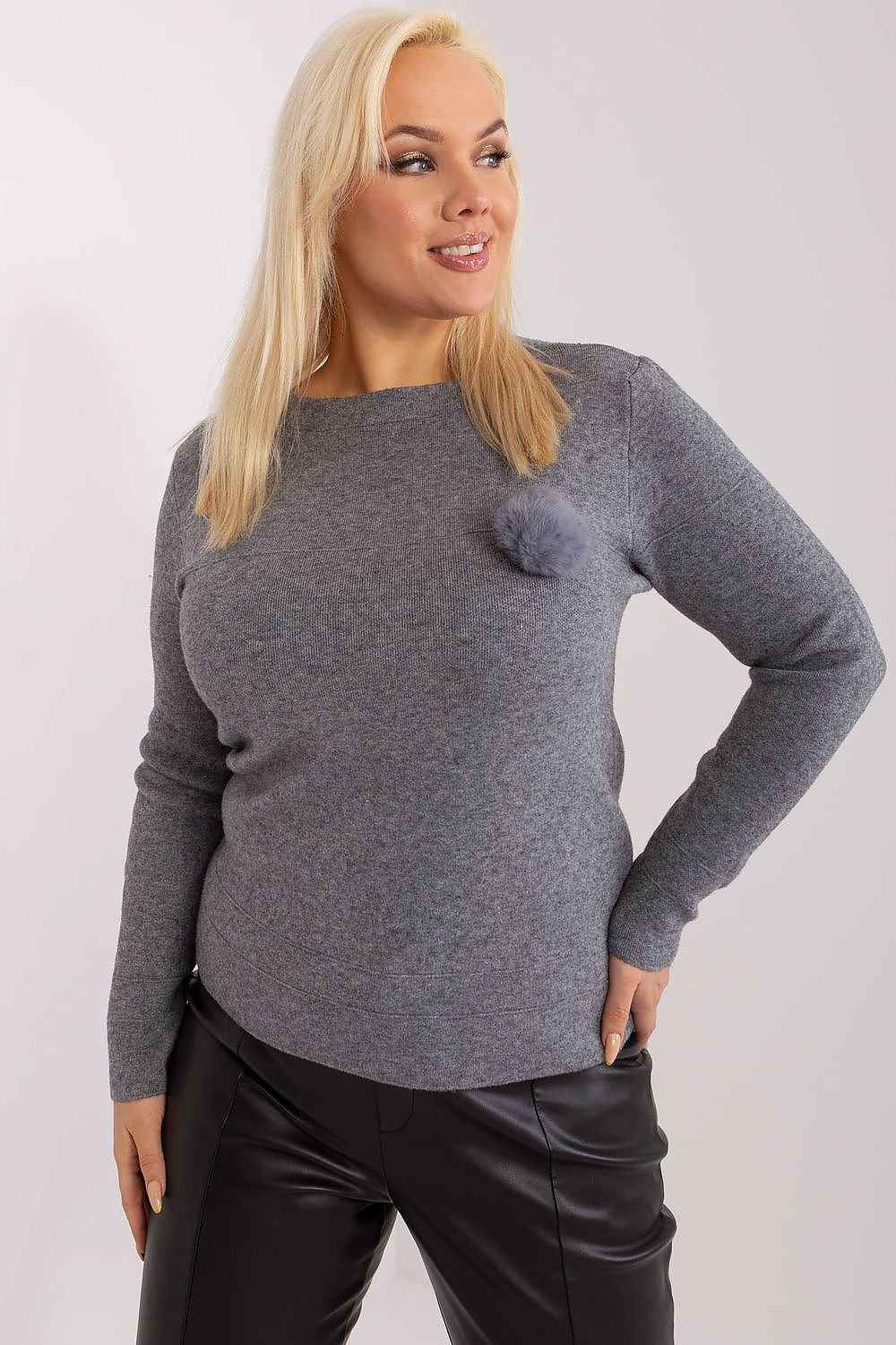 Rundhalsen Jumper plus size