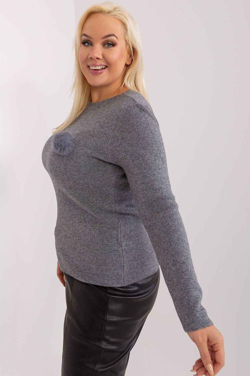 Rundhalsen Jumper plus size