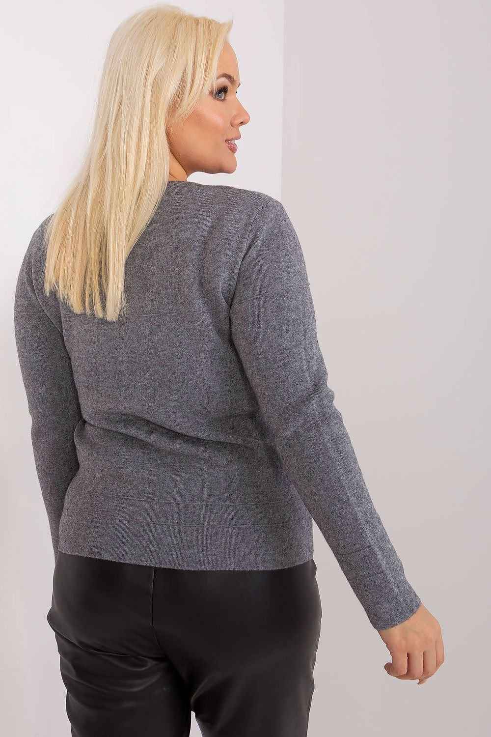 Rundhalsen Jumper plus size