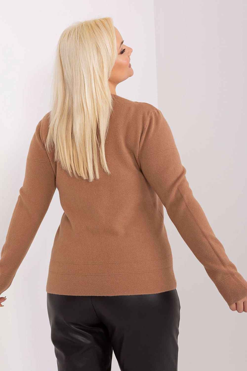 Rundhalsen Jumper plus size