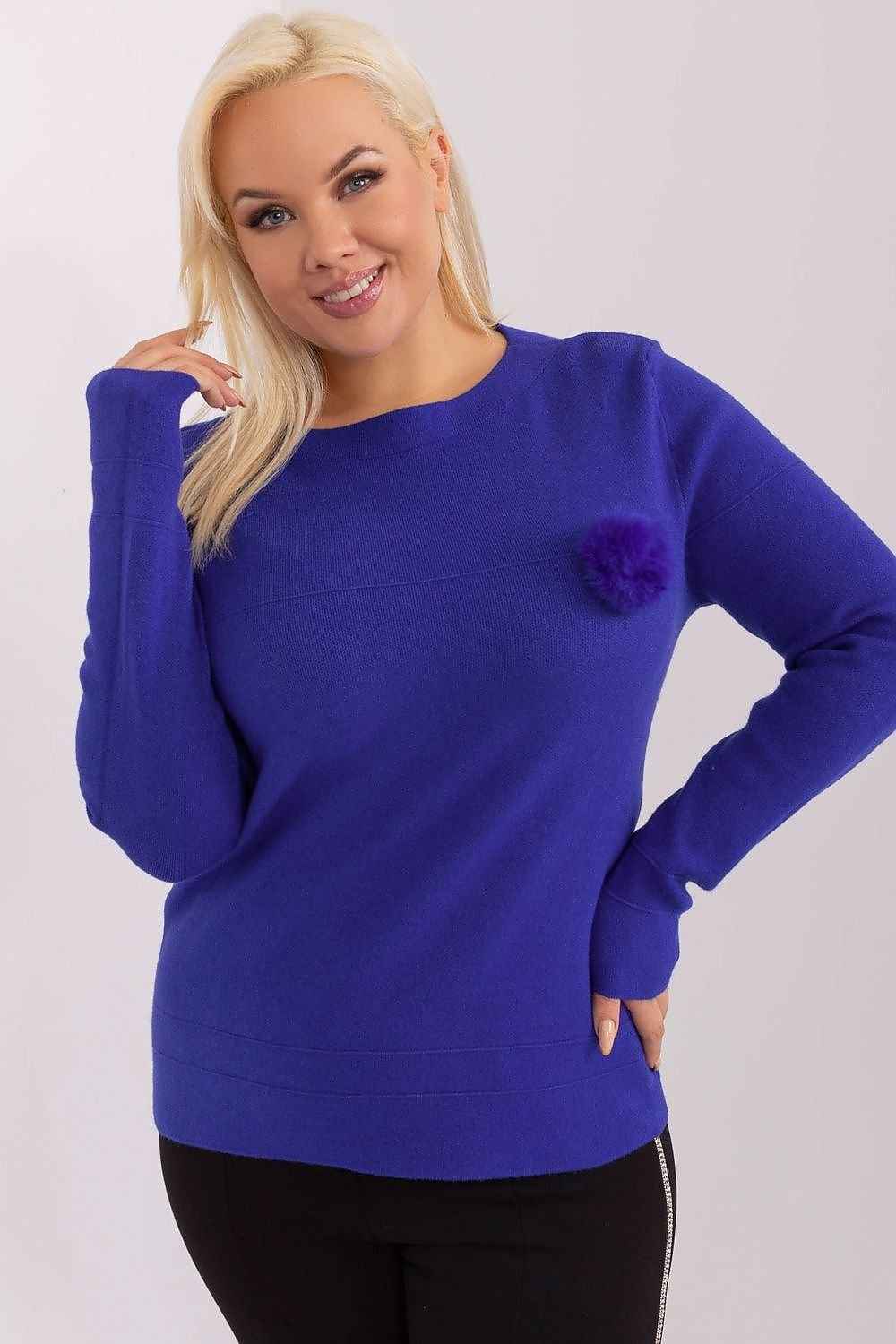 Rundhalsen Jumper plus size