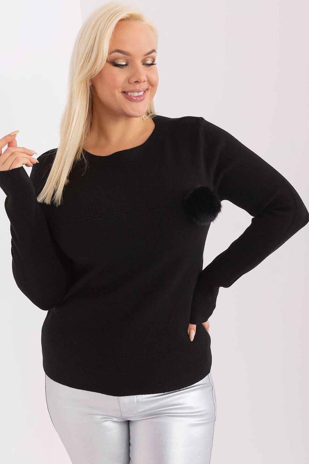 Rundhalsen Jumper plus size