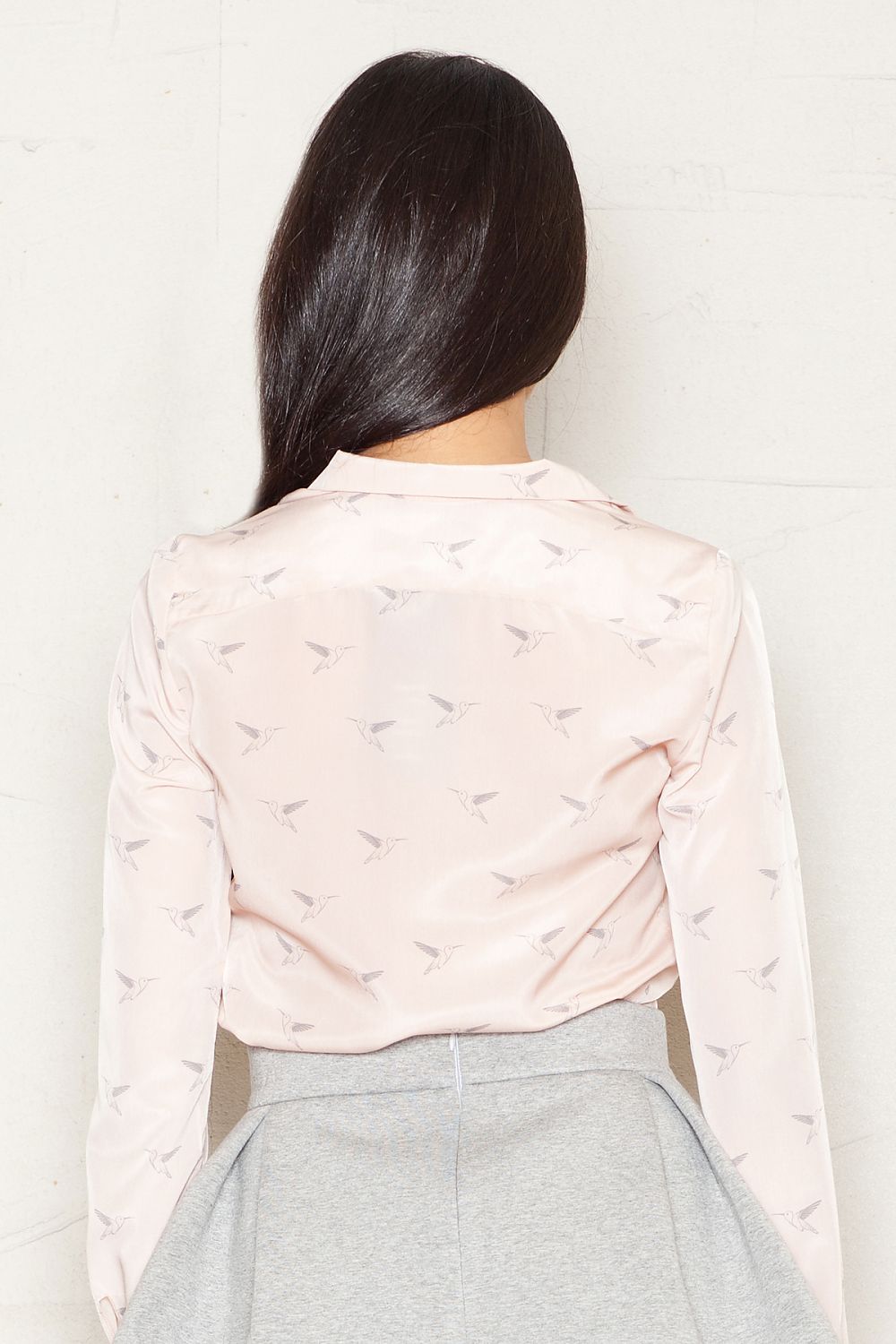Birds Pattern Long sleeve shirt Figl