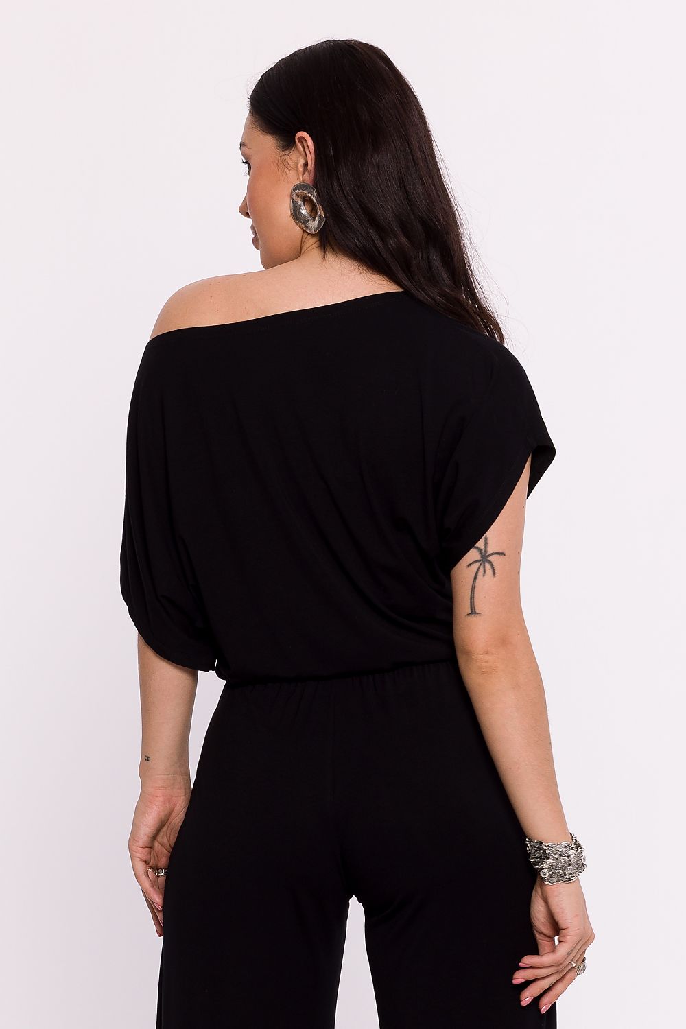 Elegant plissÃ©strikket bluse - BeWear