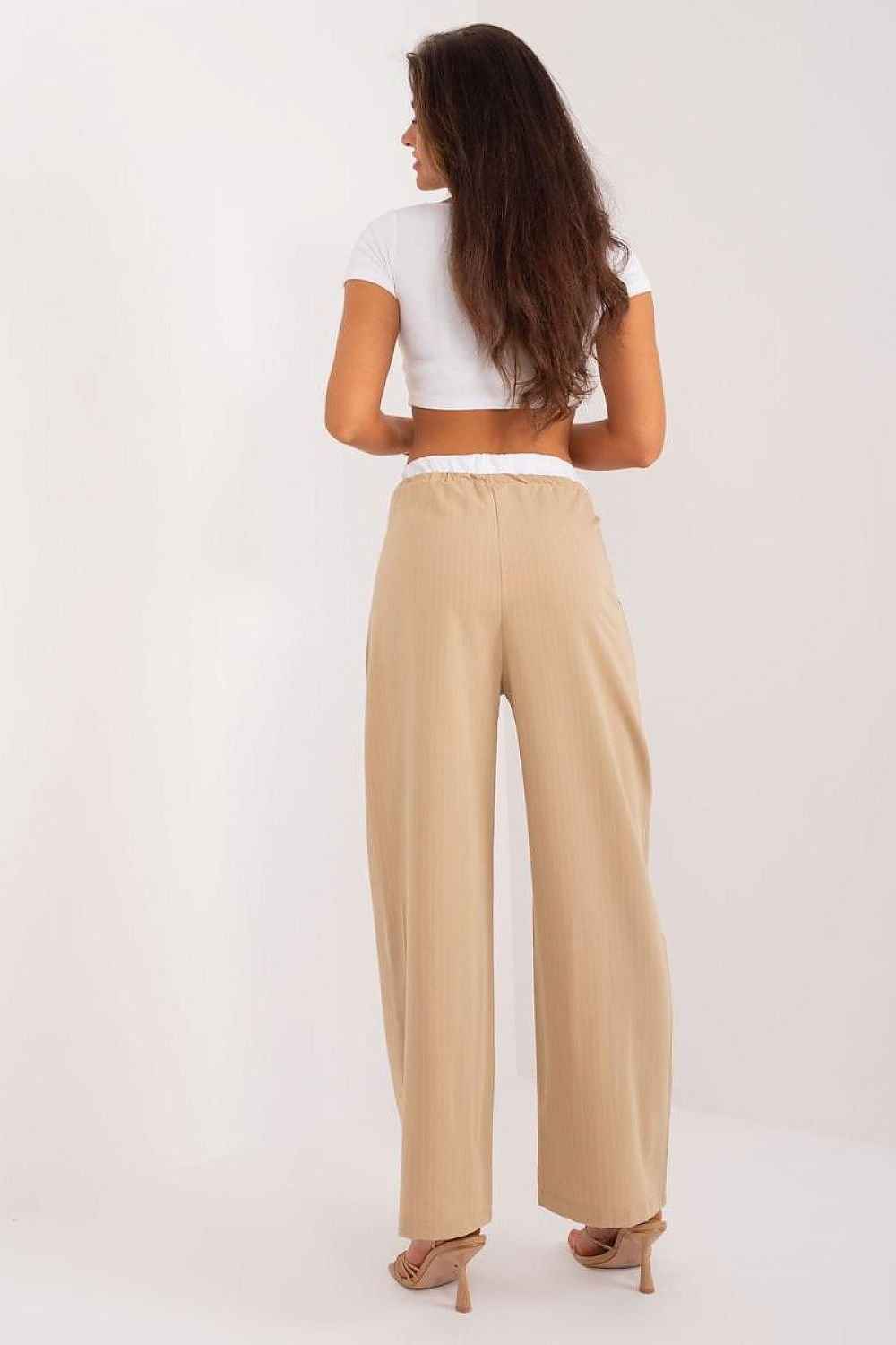 Elegante stripete Palazzo-bukser fra Italy Moda