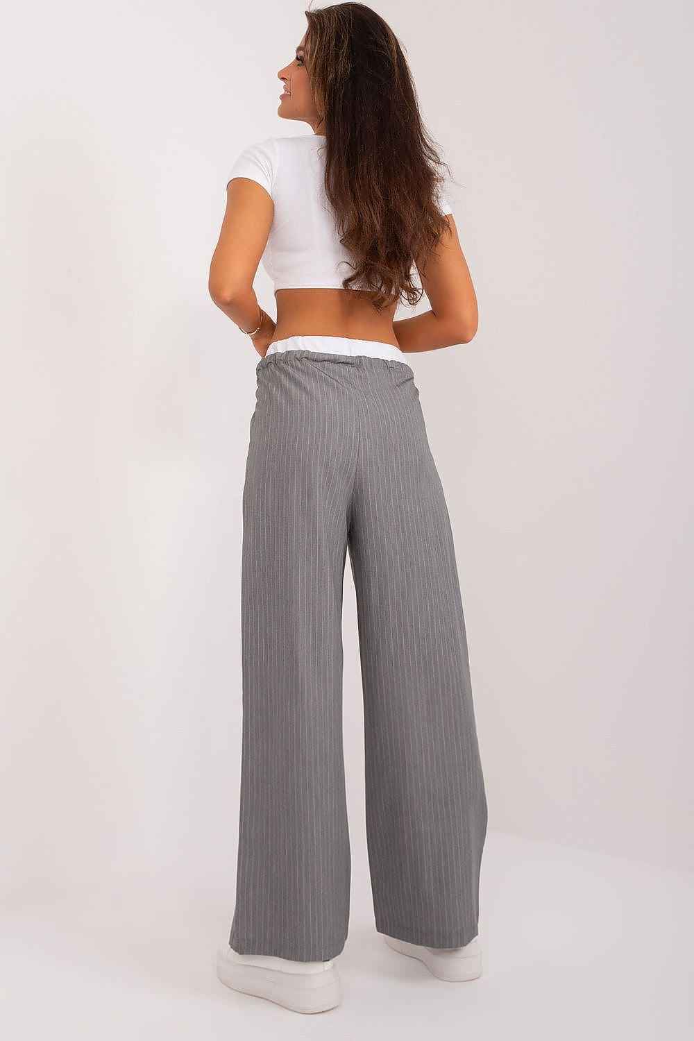 Elegante stripete Palazzo-bukser fra Italy Moda