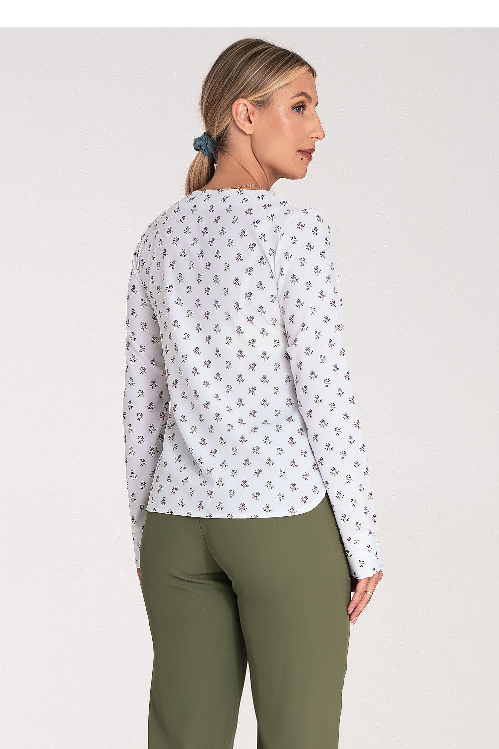 Heart Neck Long sleeve shirt Figl
