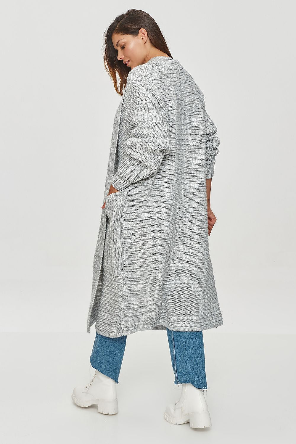 Lang-Cardigan Makadamia
