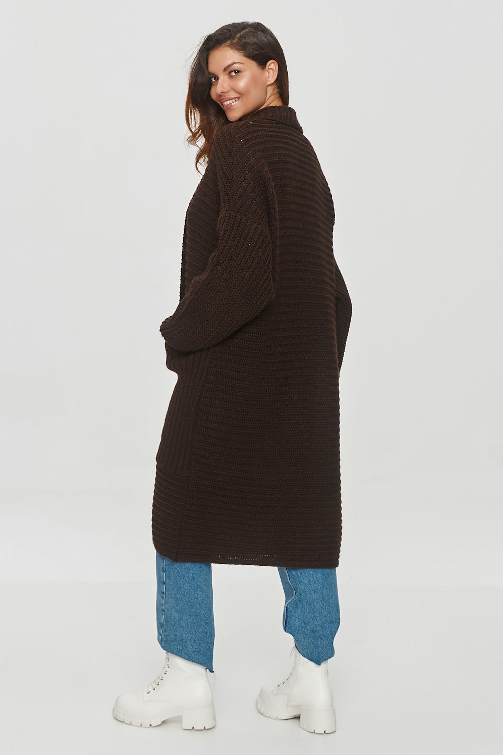Lang-Cardigan Makadamia