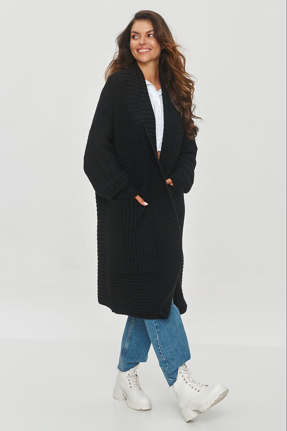 Lang-Cardigan Makadamia