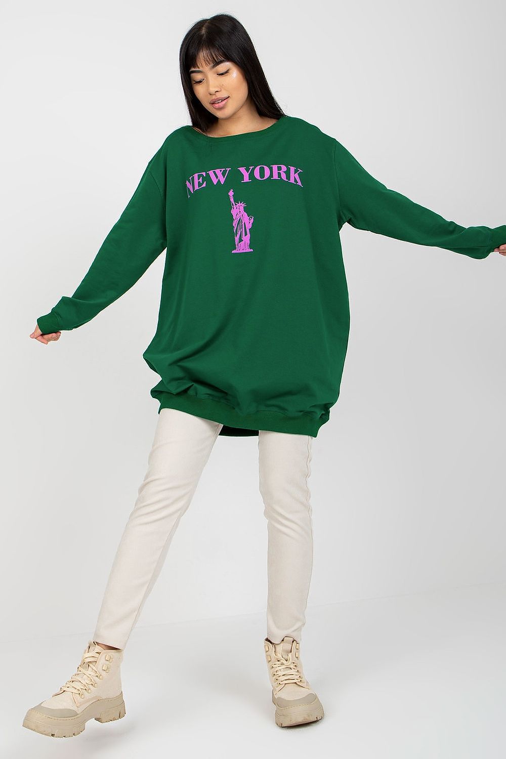 Casual oversized sweatshirt til Dame - FP