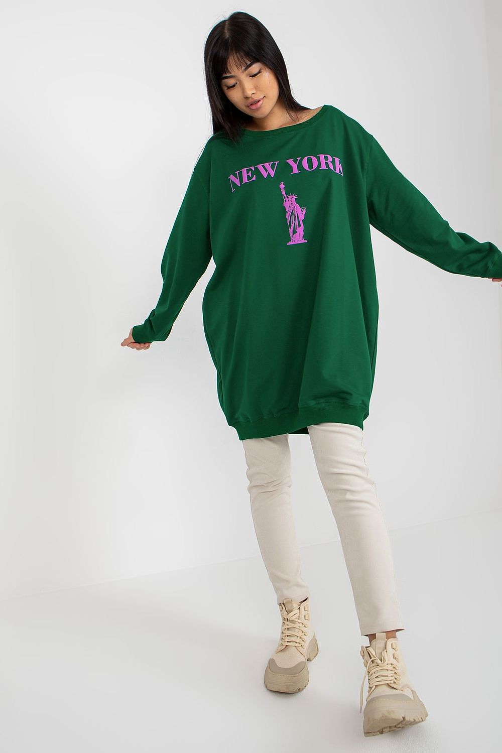 Casual oversized sweatshirt til Dame - FP