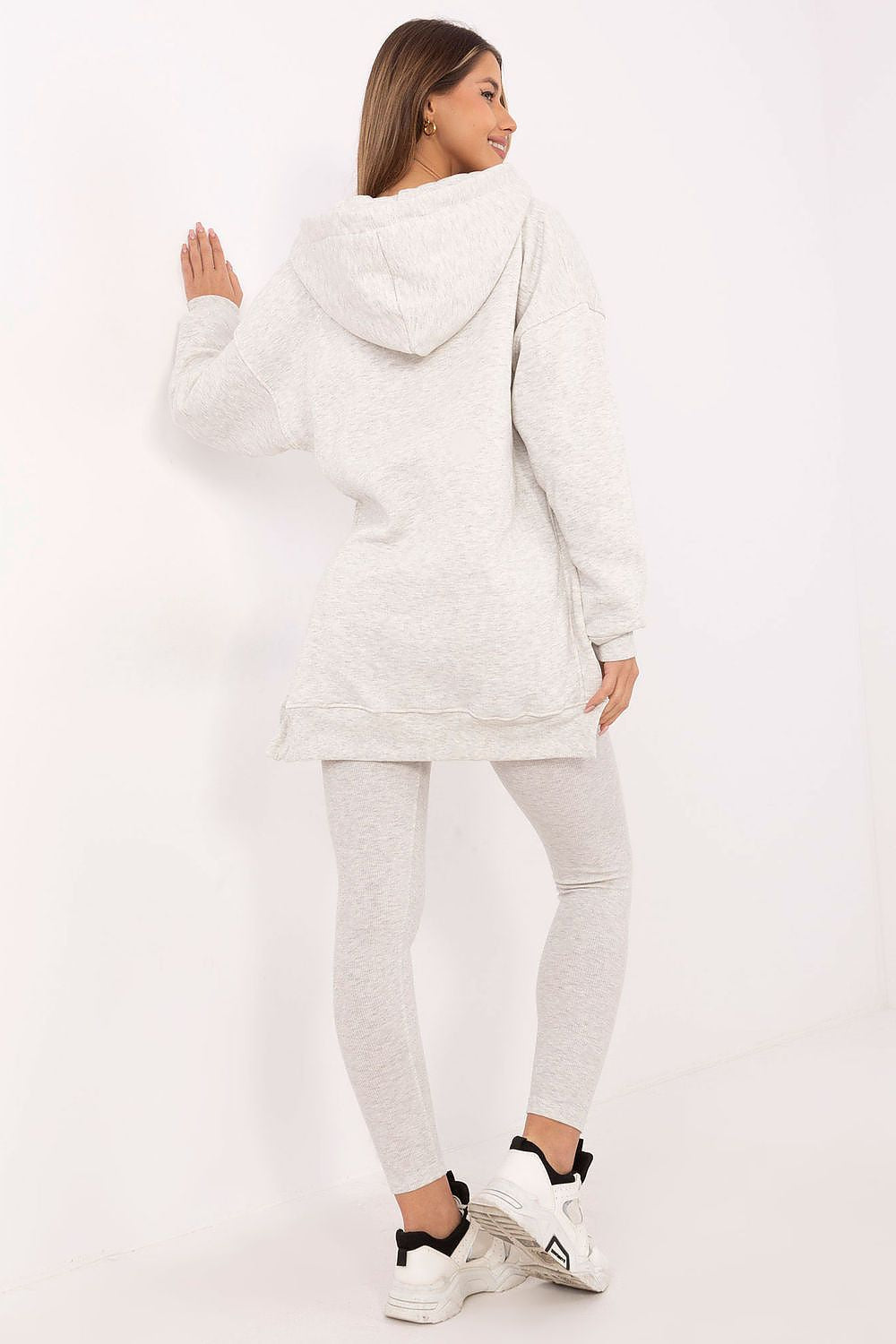 3-delt Sett med Kort Topp, Lang Bluse og Leggings - FP