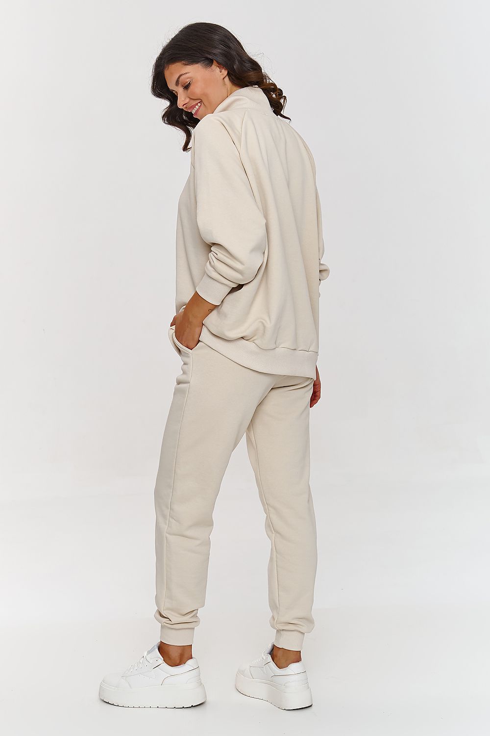 Outfit-Sett med trykknapper Makadamia