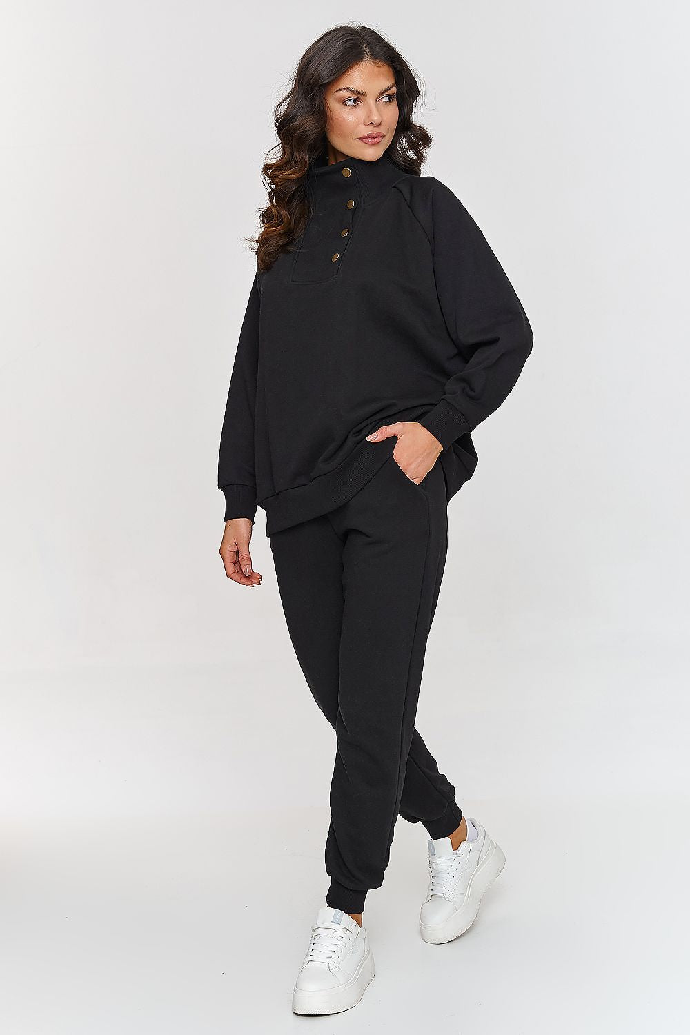 Outfit-Sett med trykknapper Makadamia