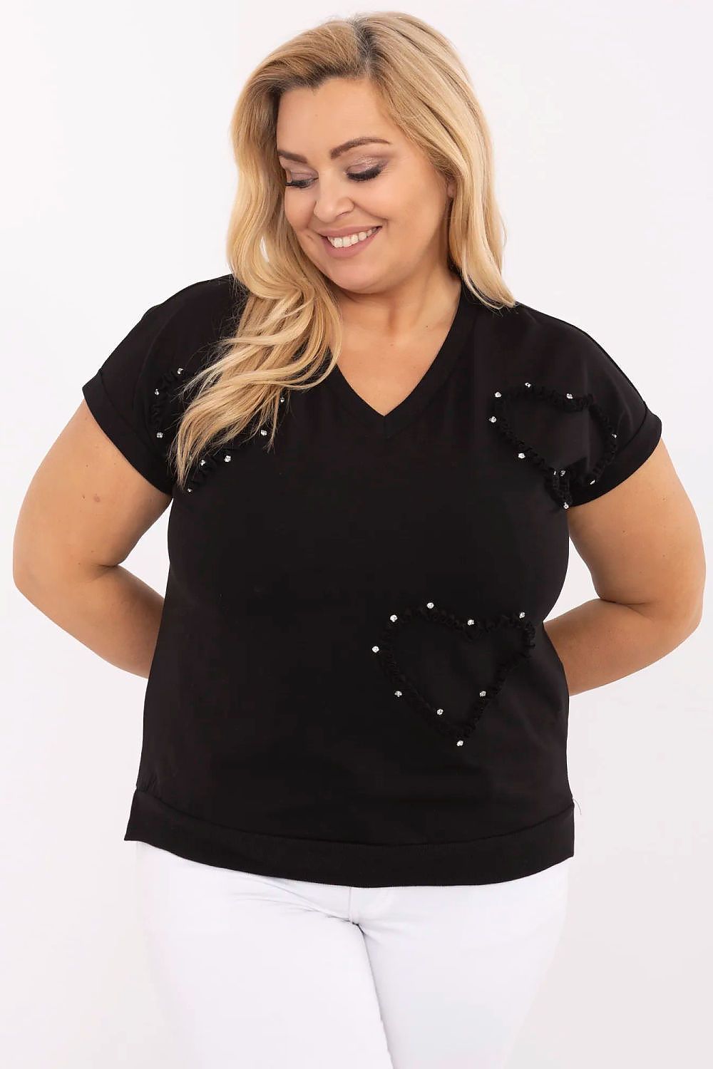 Hjerte Plus size bluse - Relevance