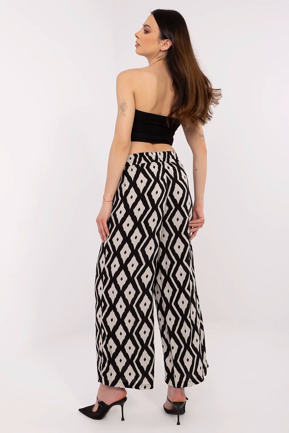 Lette og komfortable damebukser med trykt viskose