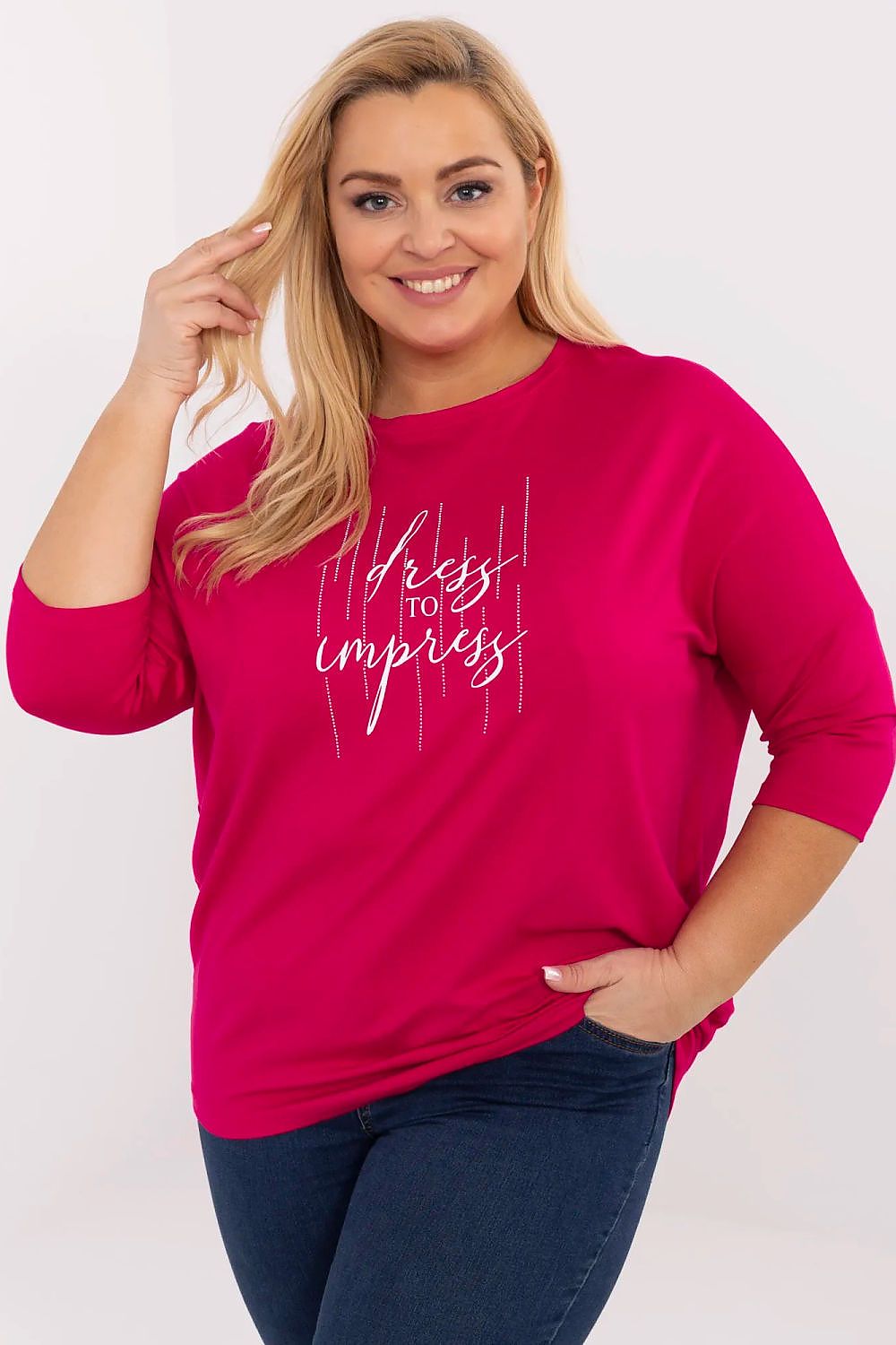 Glitter Plus size bluse - Relevance