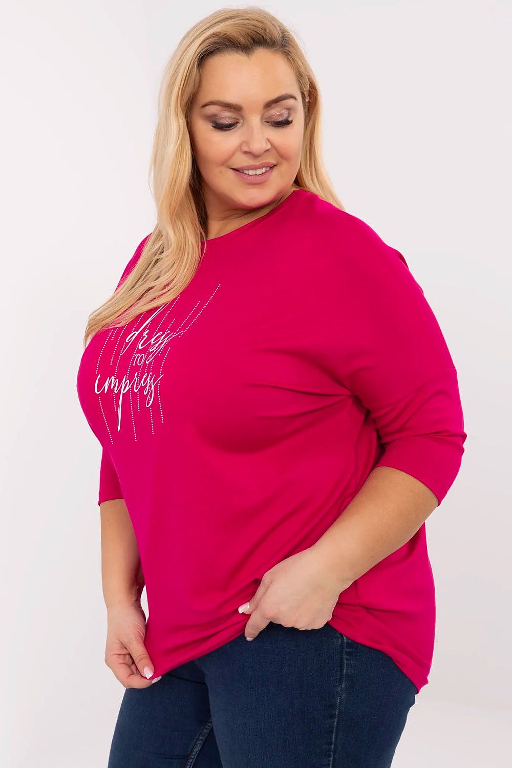 Glitter Plus size bluse - Relevance
