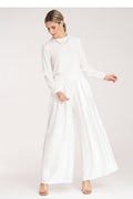 Loose, wide trousers with pleats Figl