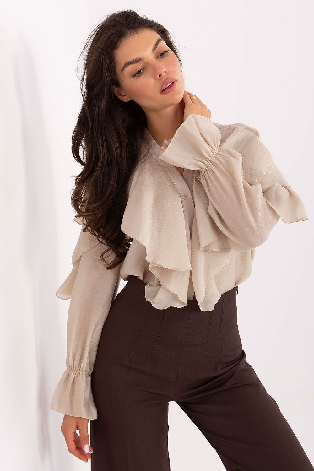 V-Neck  Long sleeve shirt Rue Paris