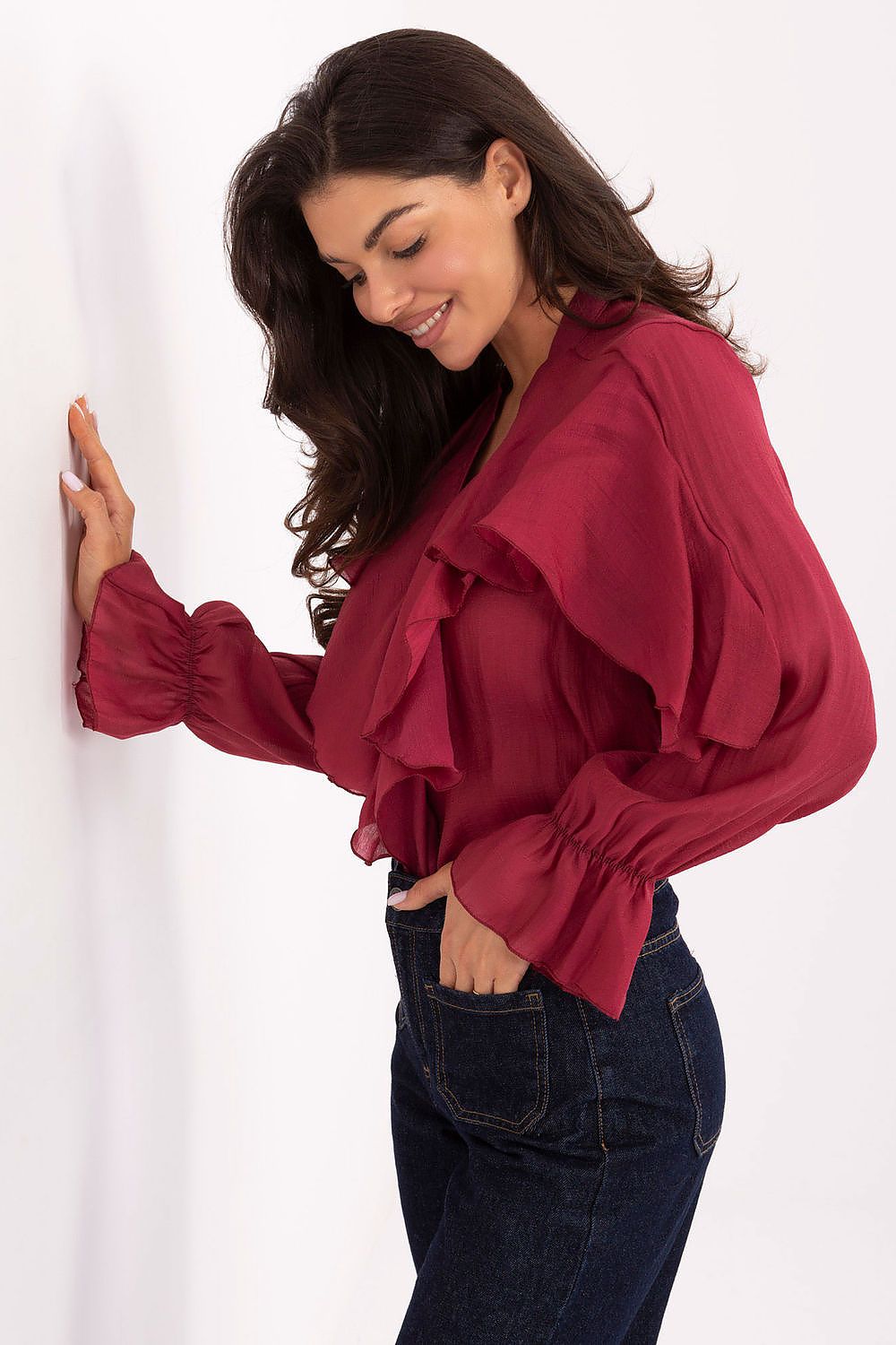 V-Neck  Long sleeve shirt Rue Paris