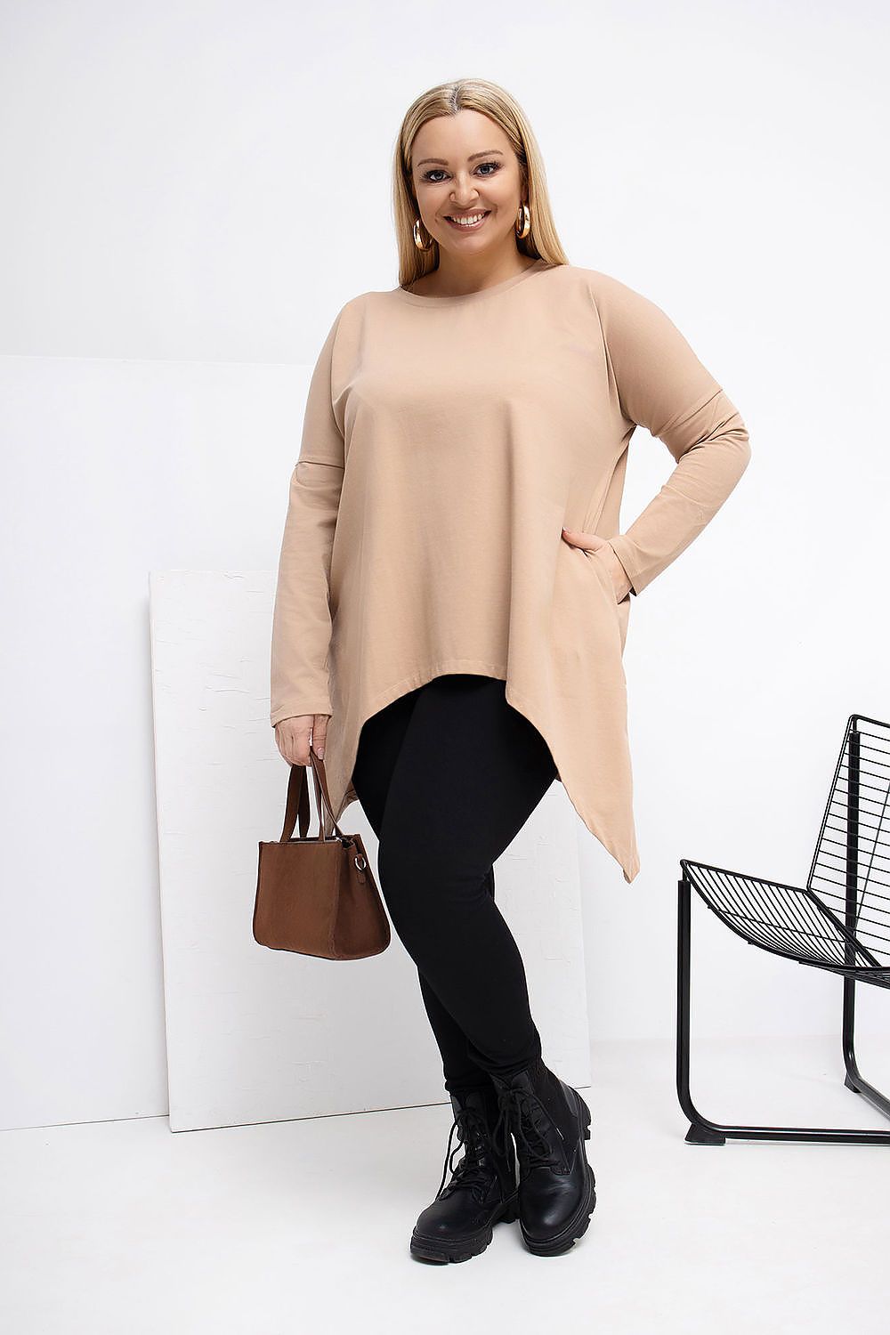 Plus size long cut Tunic Relevance