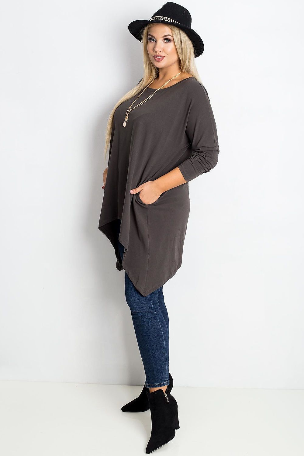 Plus size long cut Tunic Relevance