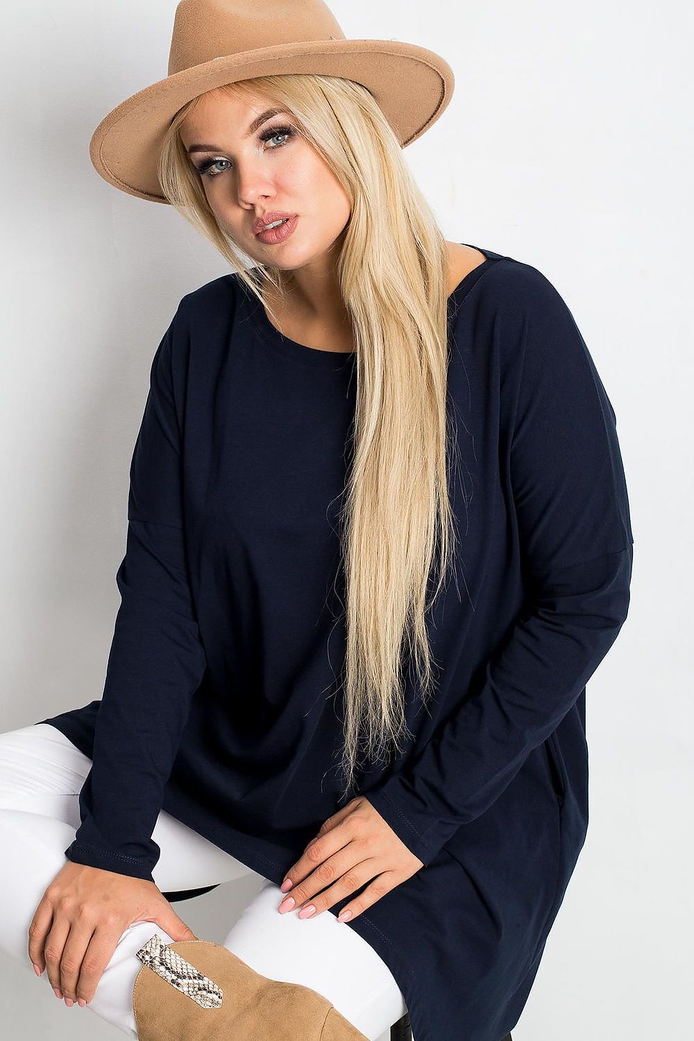Plus size long cut Tunic Relevance
