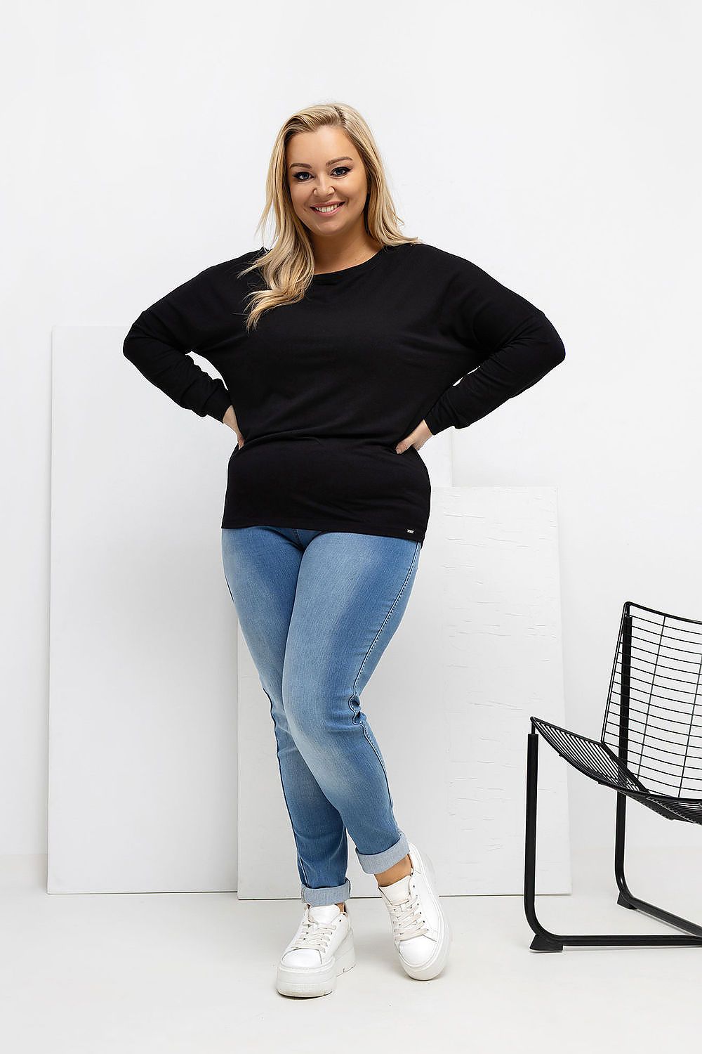 Round Neck Plus size blouse Relevance
