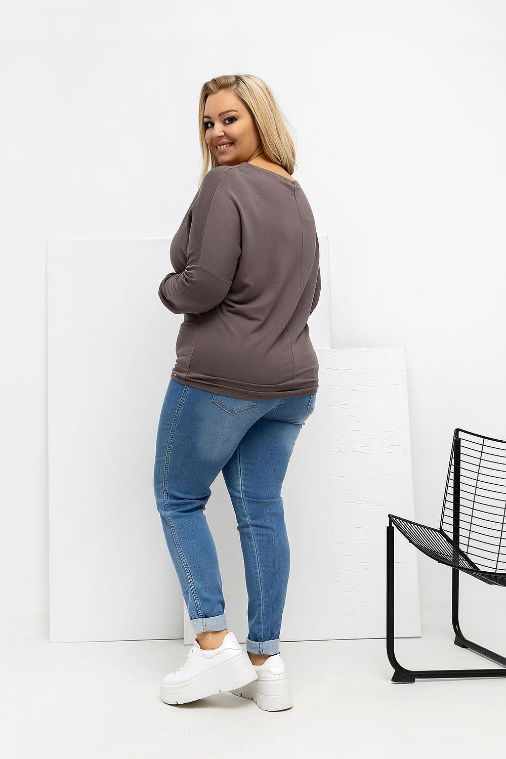 Round Neck Plus size blouse Relevance