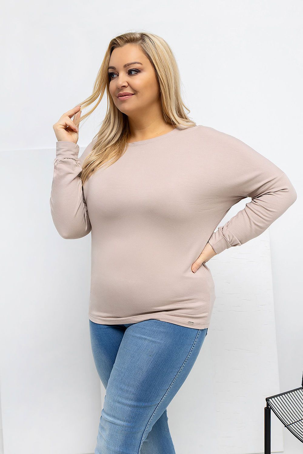 Round Neck Plus size blouse Relevance
