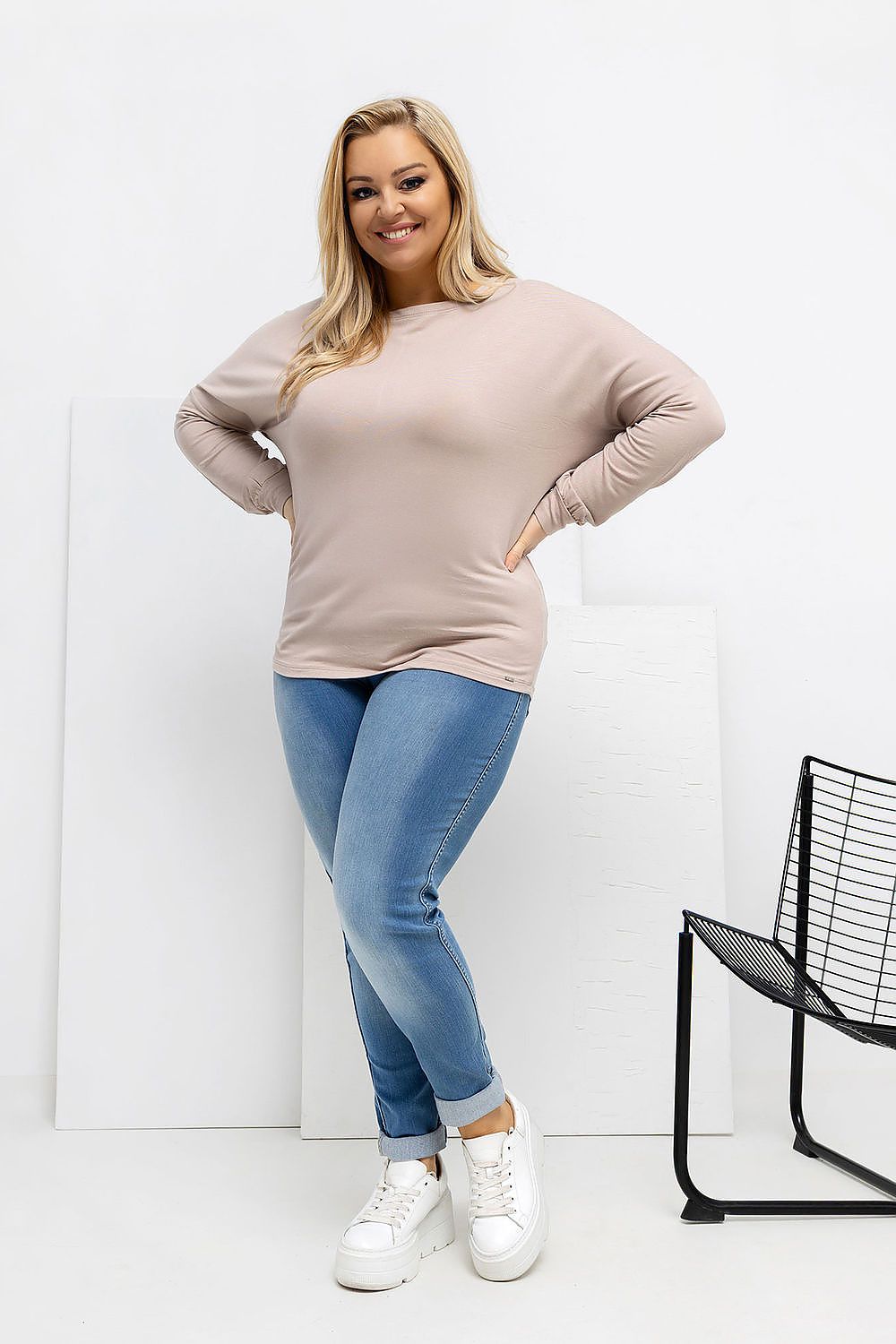 Round Neck Plus size blouse Relevance