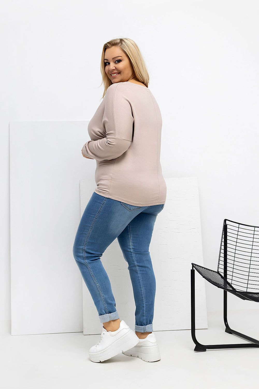 Round Neck Plus size blouse Relevance