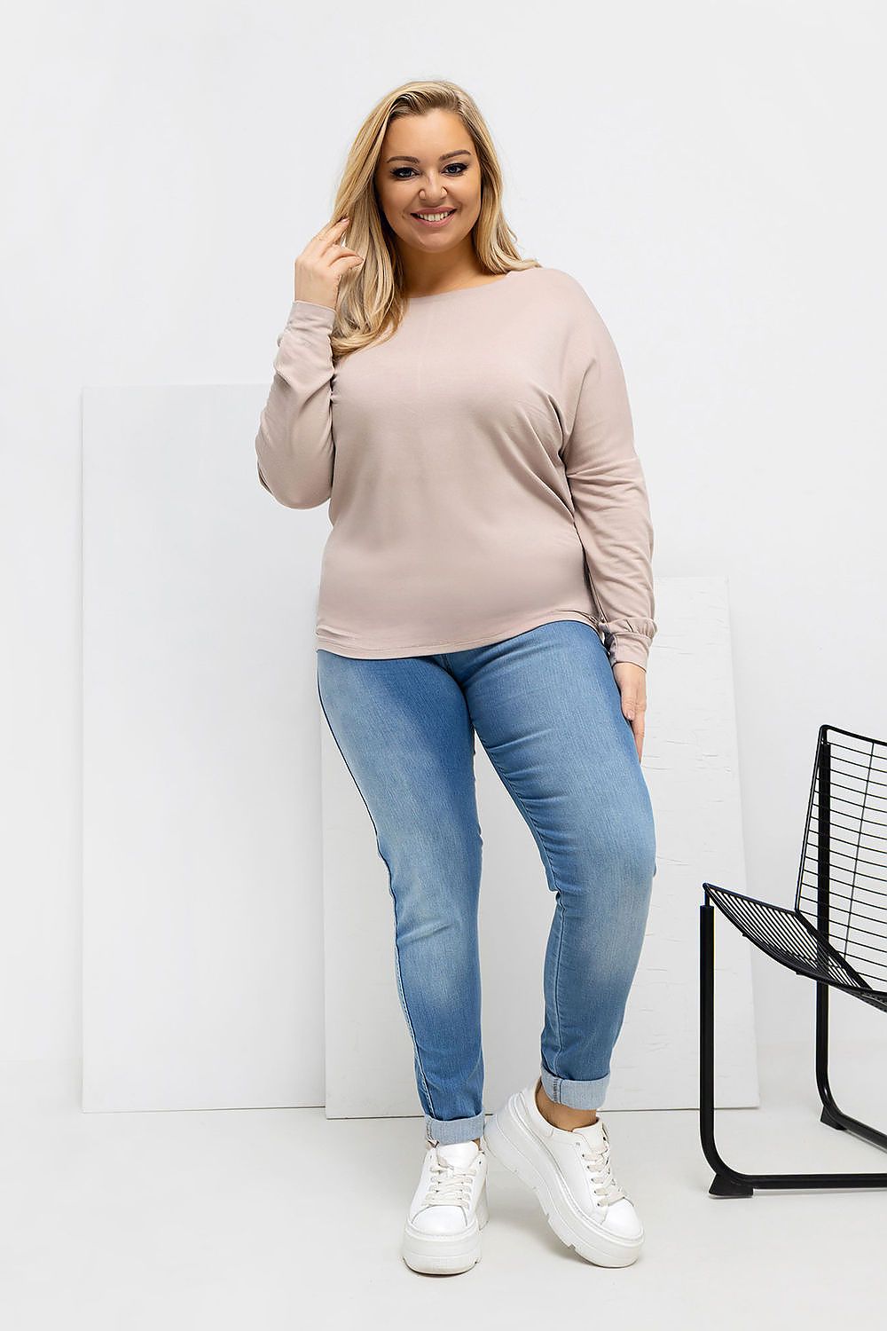 Round Neck Plus size blouse Relevance