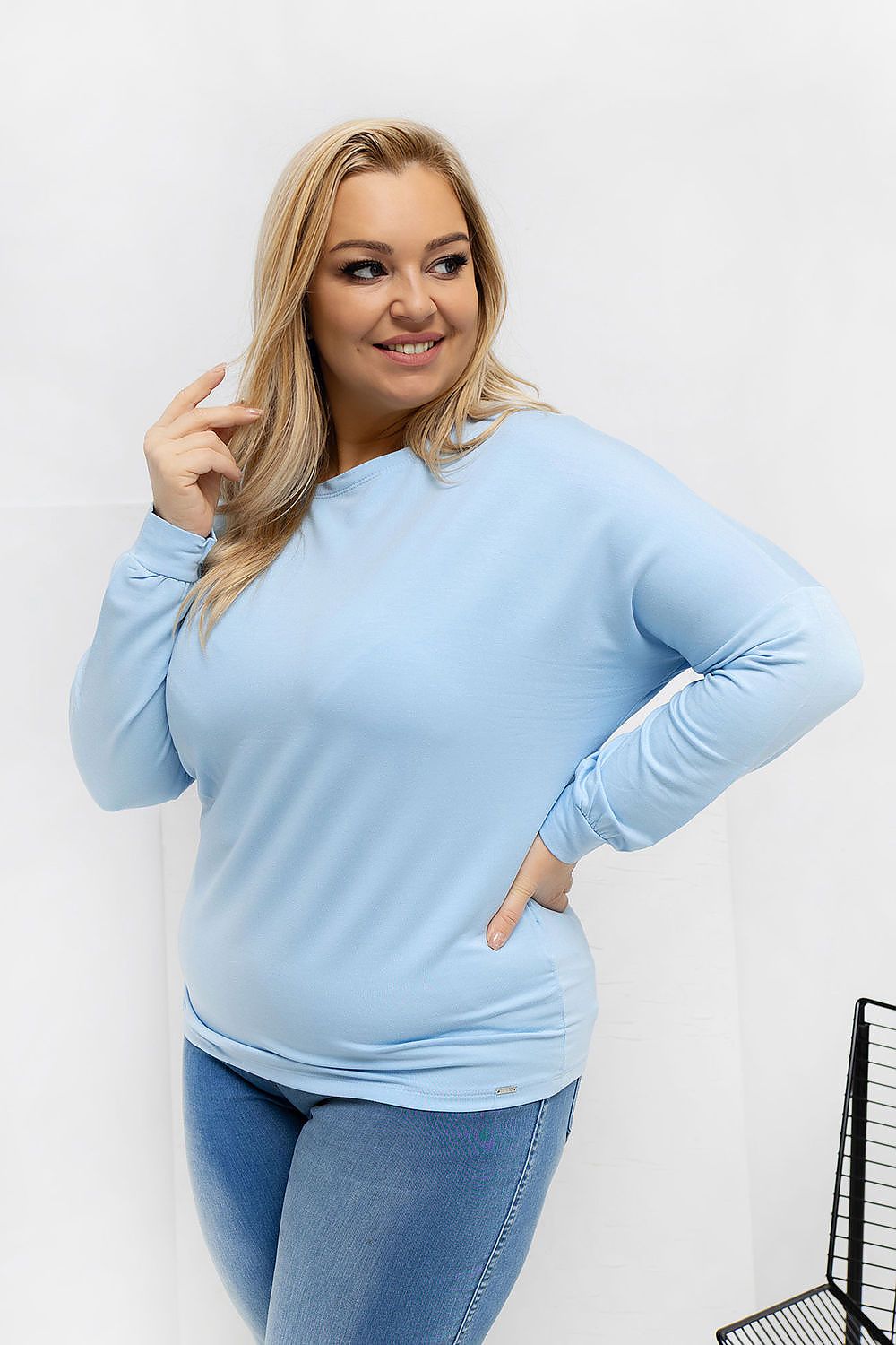 Round Neck Plus size blouse Relevance