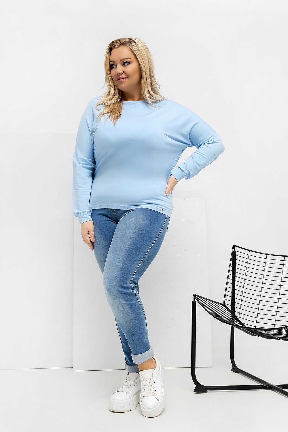 Round Neck Plus size blouse Relevance
