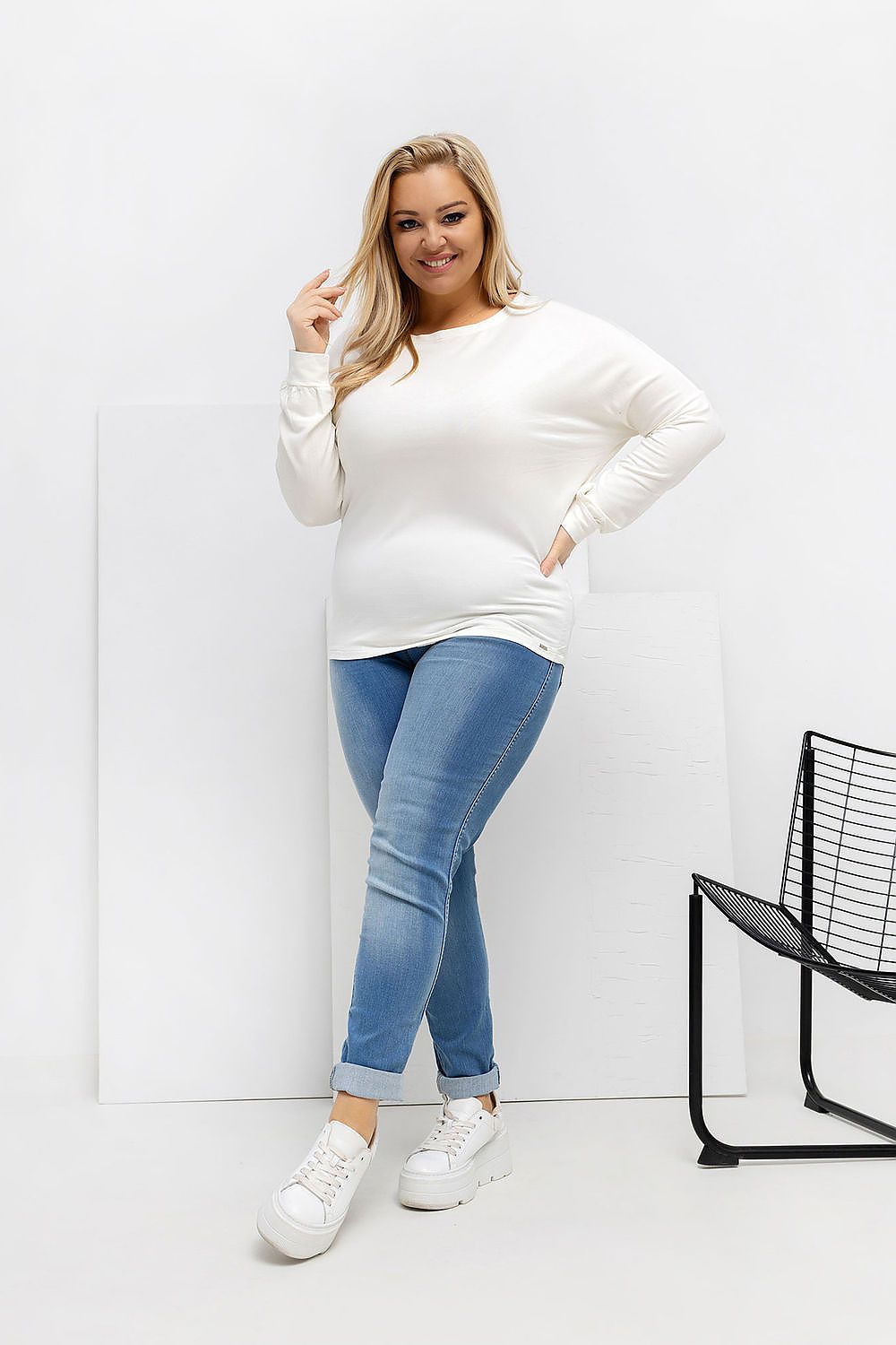 Round Neck Plus size blouse Relevance