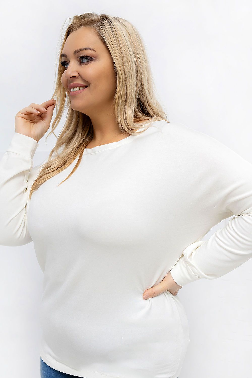 Round Neck Plus size blouse Relevance