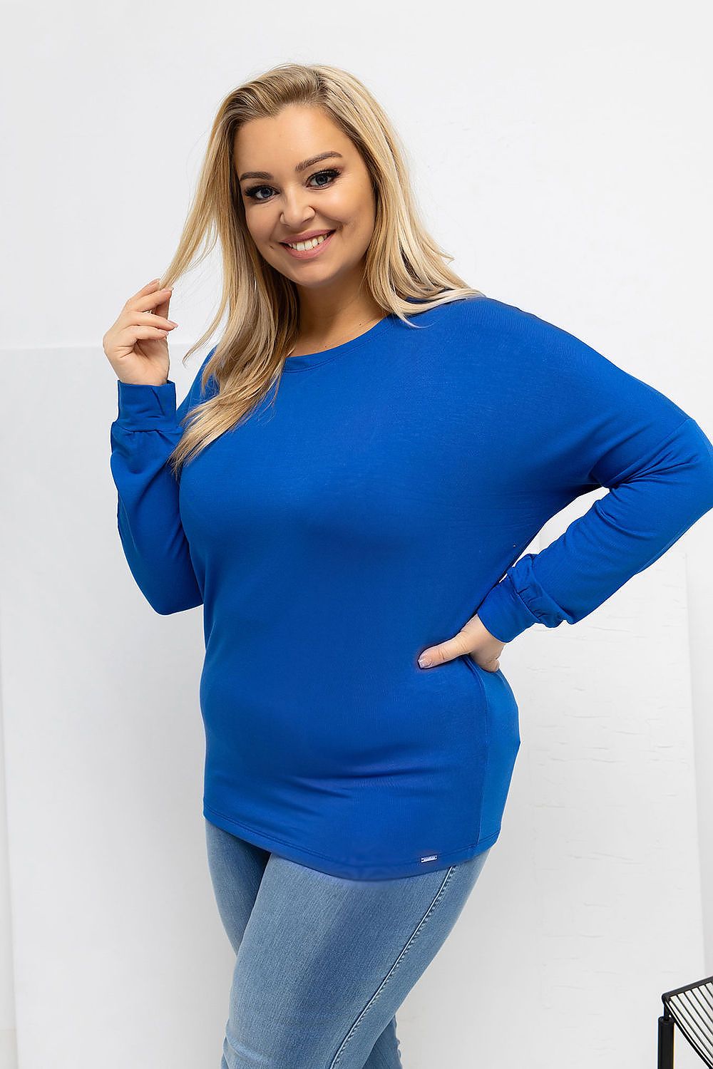 Round Neck Plus size blouse Relevance
